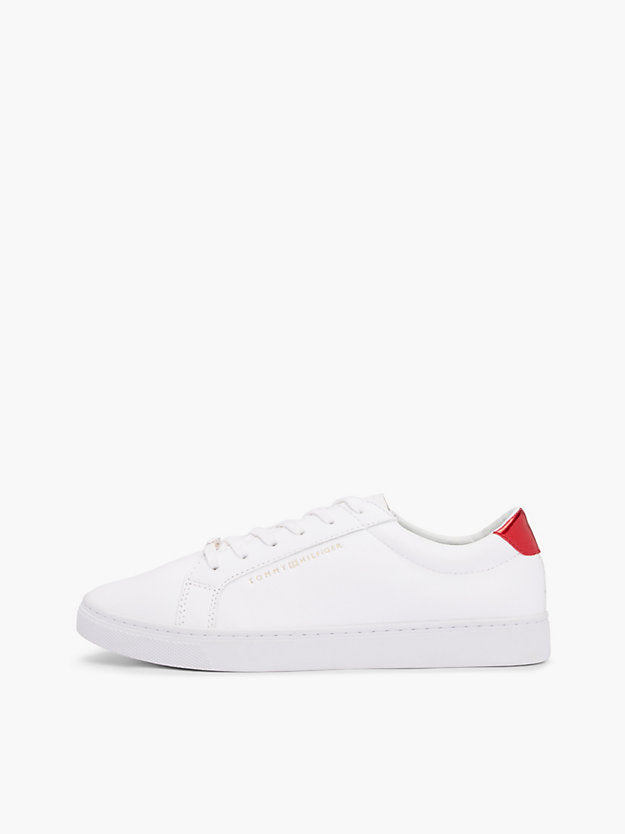Metallic Back Lace-Up Trainers
