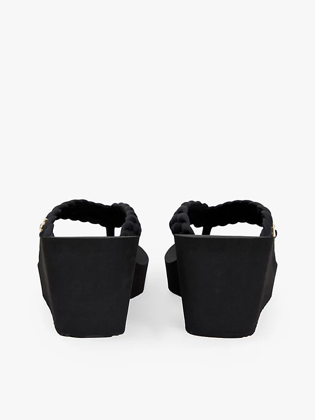 Braided Strap Wedge Flip-Flops