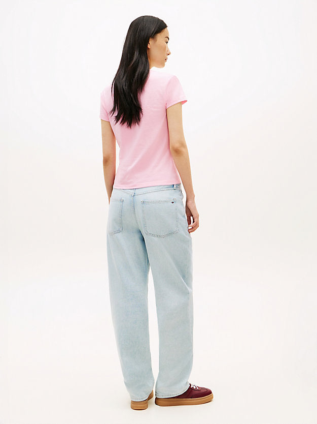 Textured Logo Slim Jersey T-Shirt