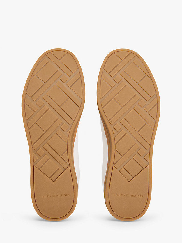 Luxe Metallic Logo Leather Trainers