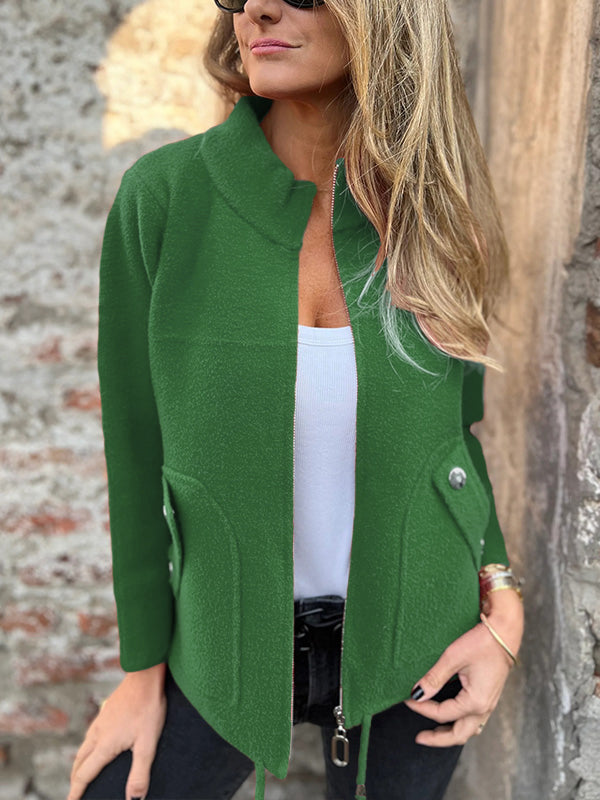 CLEARANCE🔥 Casual Zipper Drawstring Jacket