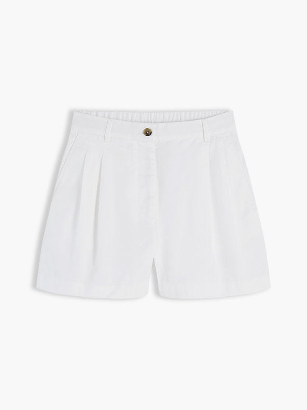 Washed Flared Chino Shorts