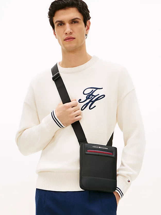 Metal Logo Crossbody Bag