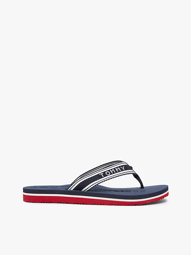 Webbing Strap Signature Flip-Flops