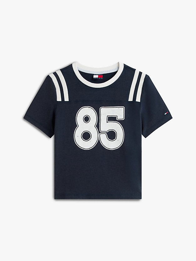 Logo Peached Jersey Slim T-Shirt
