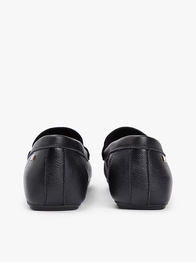 Leather Enamel Flag Driver Shoes