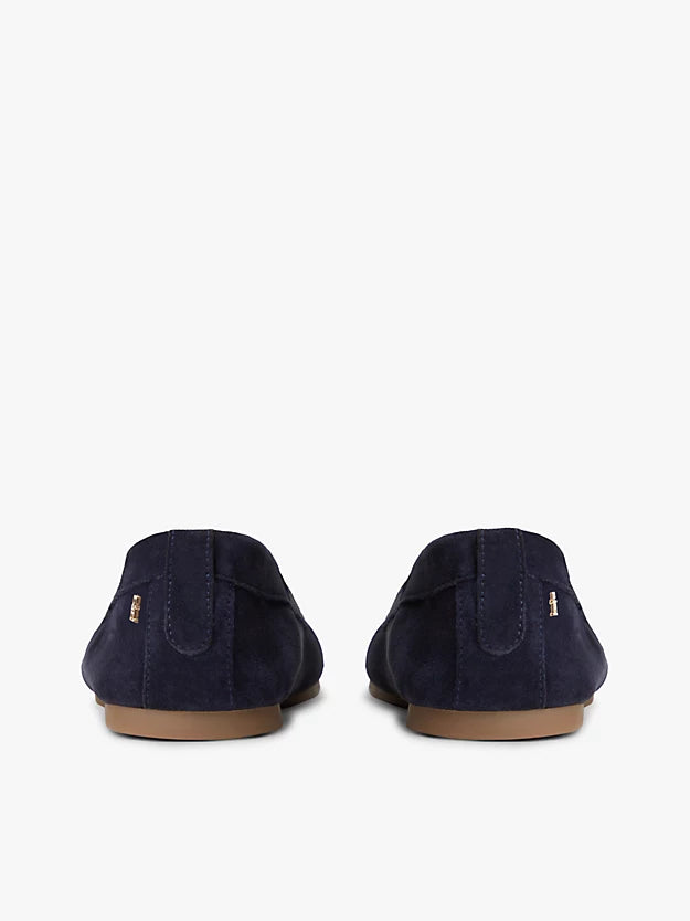 Monogram Flexible Suede Loafer Ballerinas
