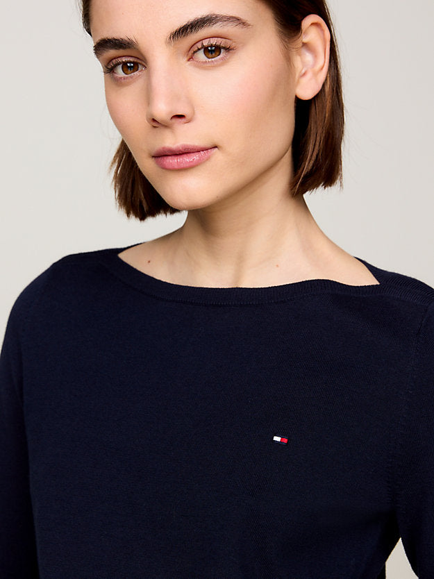 Boat Neck Jersey Jumper