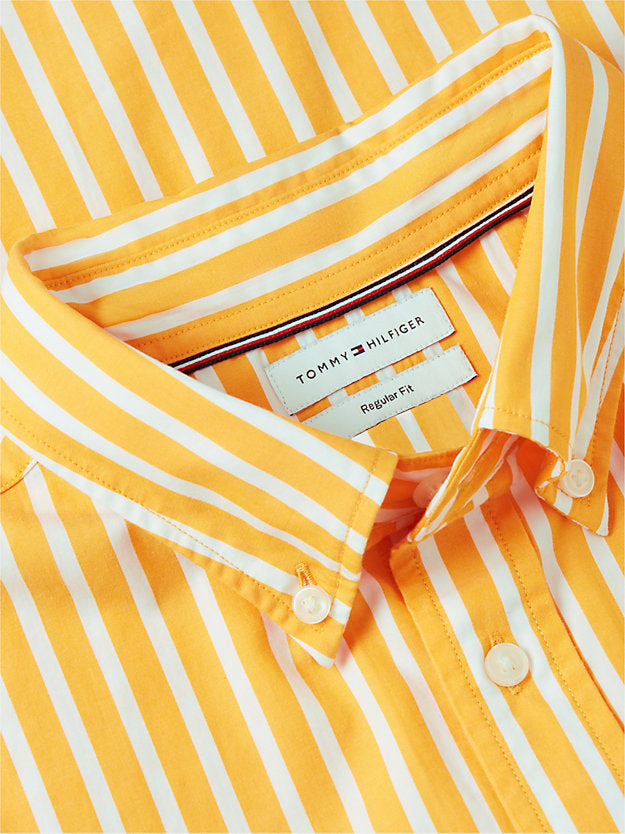 Regular Fit Flex Stripe Poplin Shirt