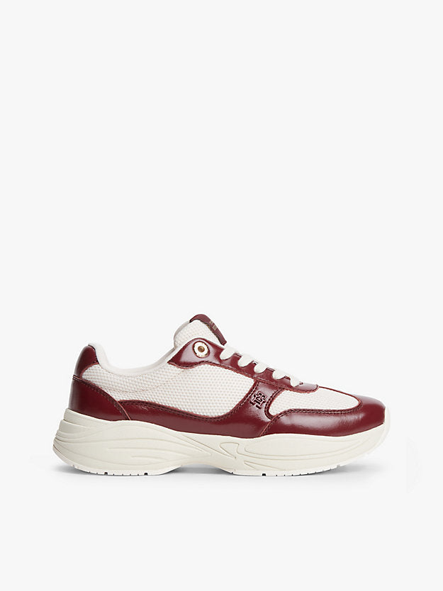 Monogram Mixed Texture Leather Trainers