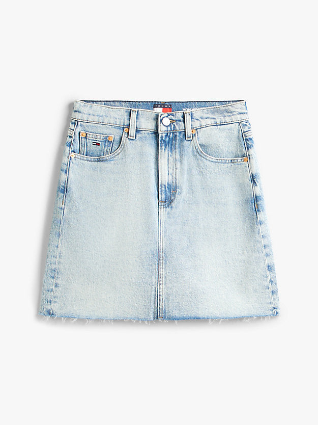 Ultra High Mom Denim Mini Skirt