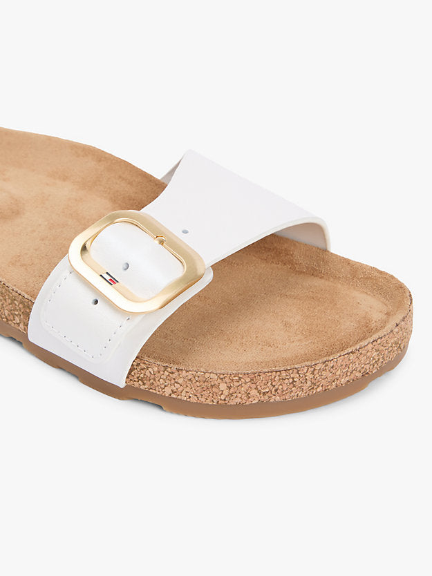Cork Footbed Slip-On Sandals