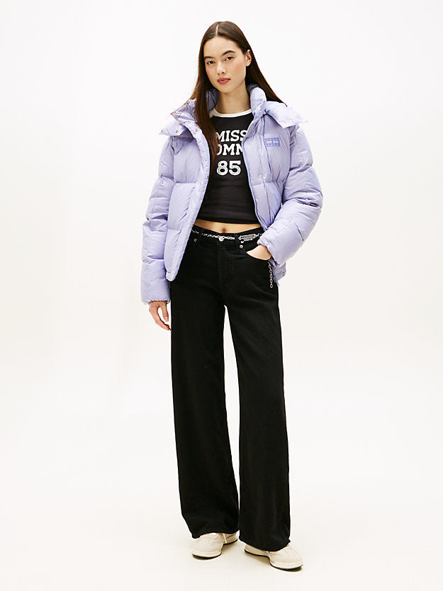 Shiny Quilted Down Alaska Puffer Jacket