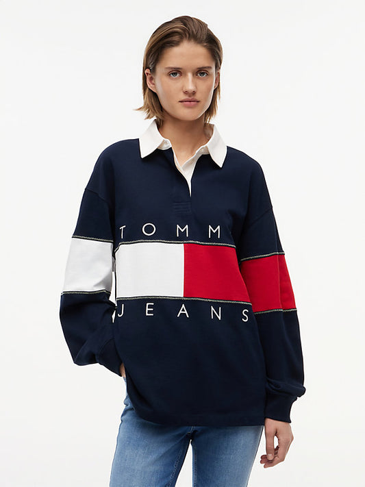 Flag Jersey Oversized Rugby Shirt
