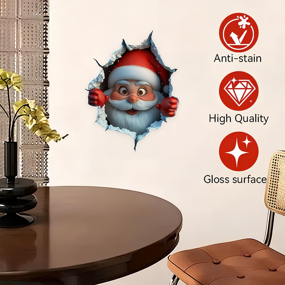 🎄🔥2D Weihnachten Kreativer Wandaufkleber