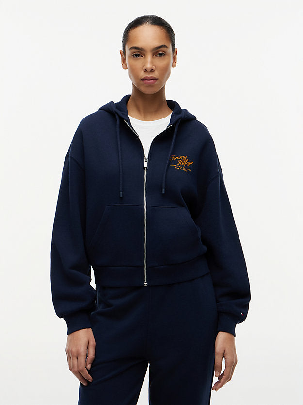 Terry Relaxed Zip-Thru Hoody