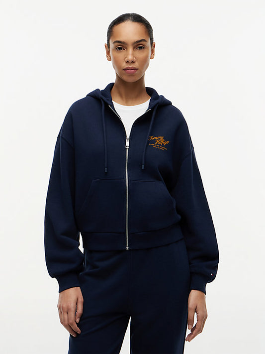 Terry Relaxed Zip-Thru Hoody