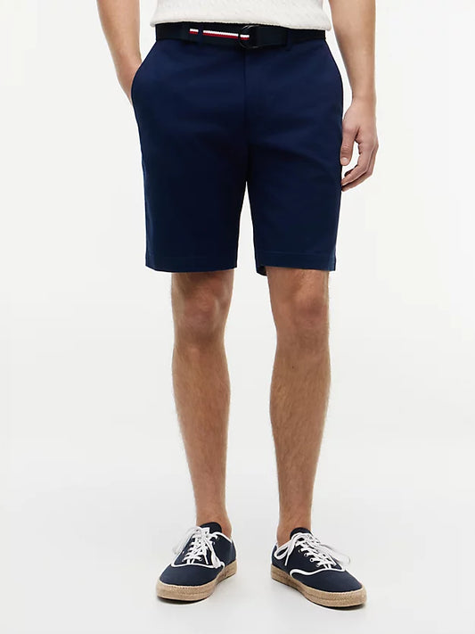 Denton Straight Fit Belted Chino Shorts
