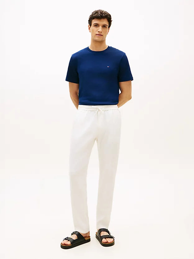 Harlem Tapered Leg Linen Blend Chinos