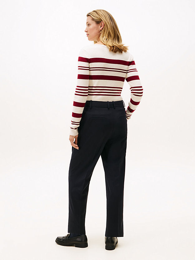 Timeless Slim Straight Leg Ankle Trousers