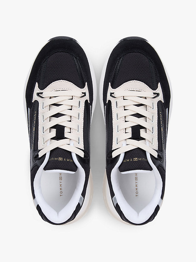 Suede Chunky Lace-Up Trainers