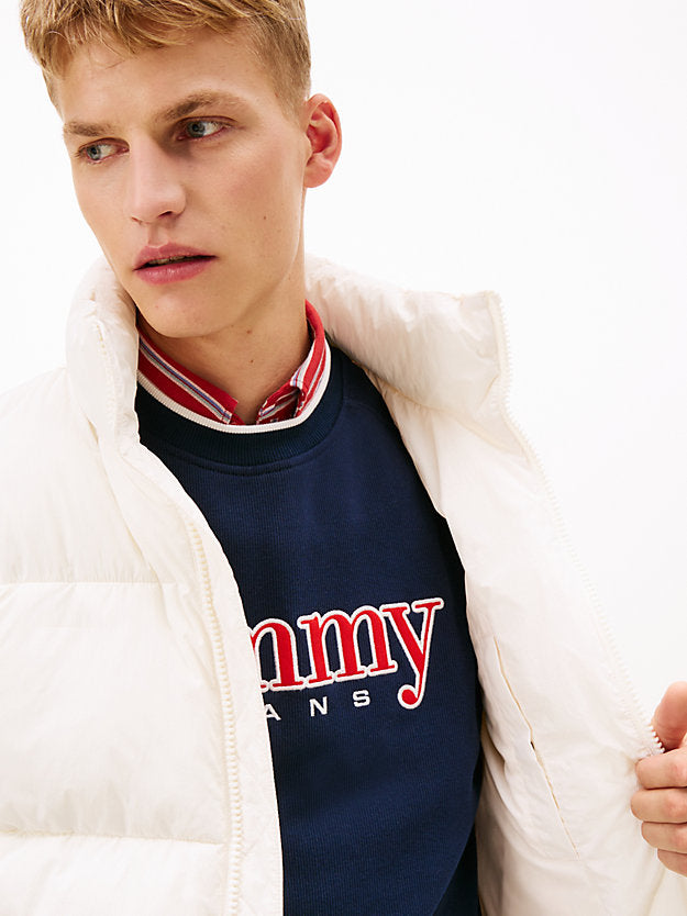 Back Logo Relaxed Hooded Puffer Jacket