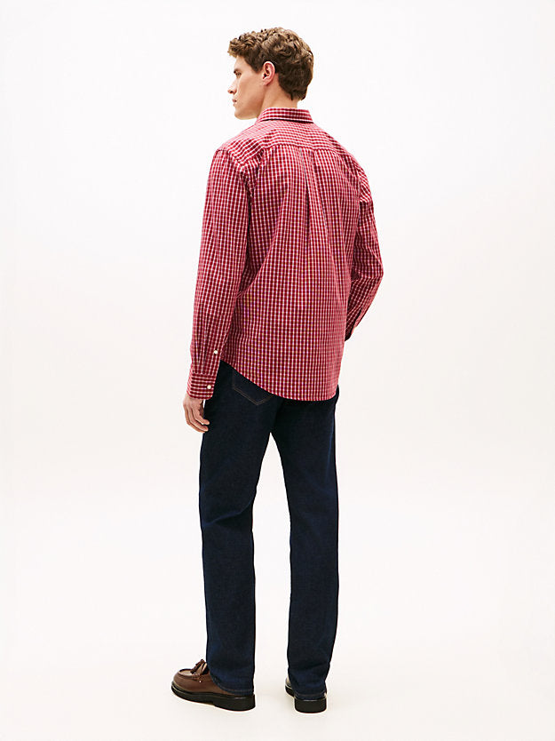 Flex Regular Fit Check Poplin Shirt