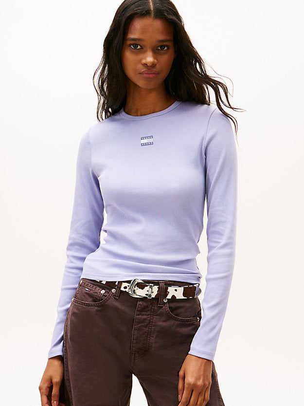 Badge Slim Long Sleeve T-Shirt