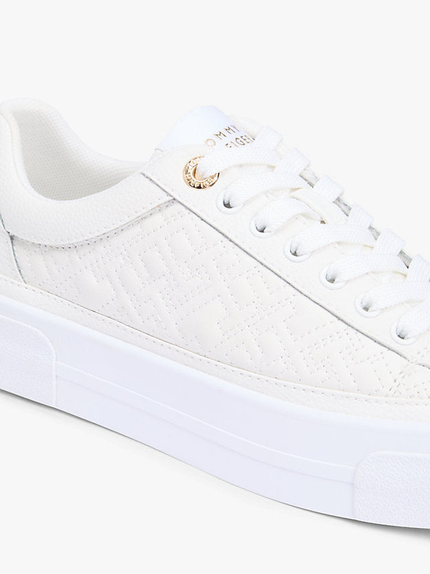 Monogram Quilted Leather Platform Trainers