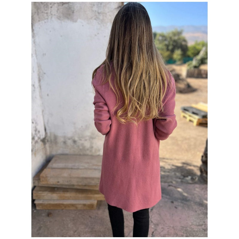🔥Nur noch 36 Stück auf Lager - Strickjacke mit Reverskragen und langen Ärmeln