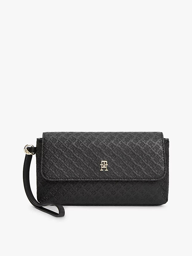 Debossed Logo Flap Pouch