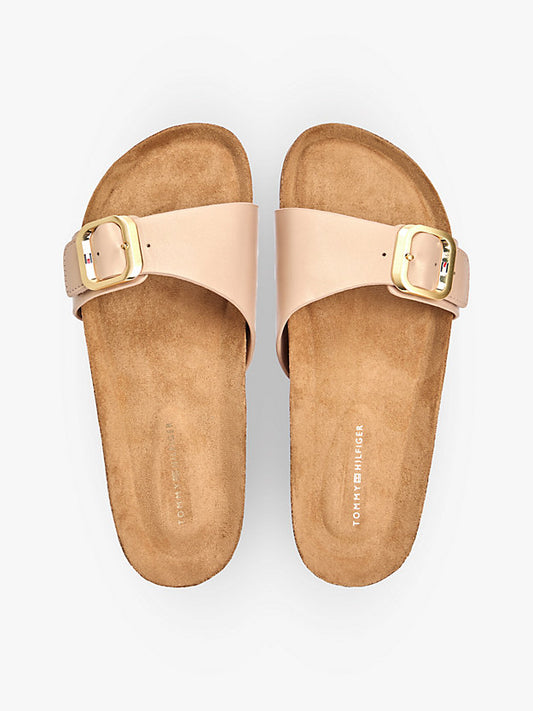 Cork Footbed Slip-On Sandals