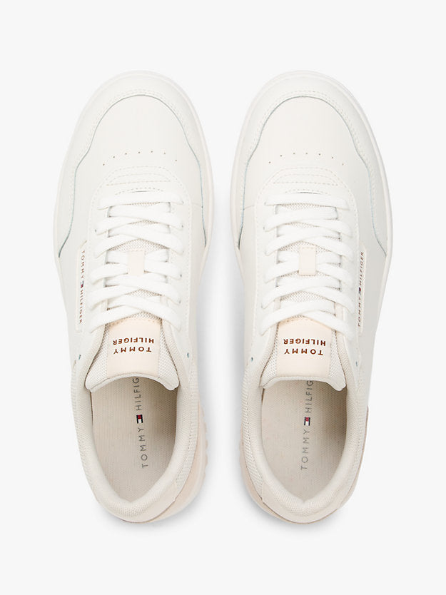 Mixed Texture Basketball Trainers WiLeather