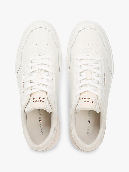 Mixed Texture Basketball Trainers WiLeather