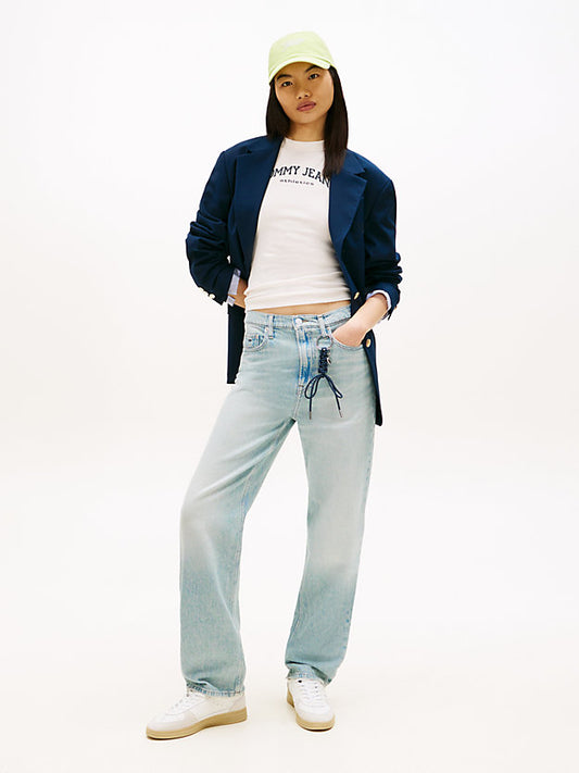 High Rise Slim Straight Leg Jeans