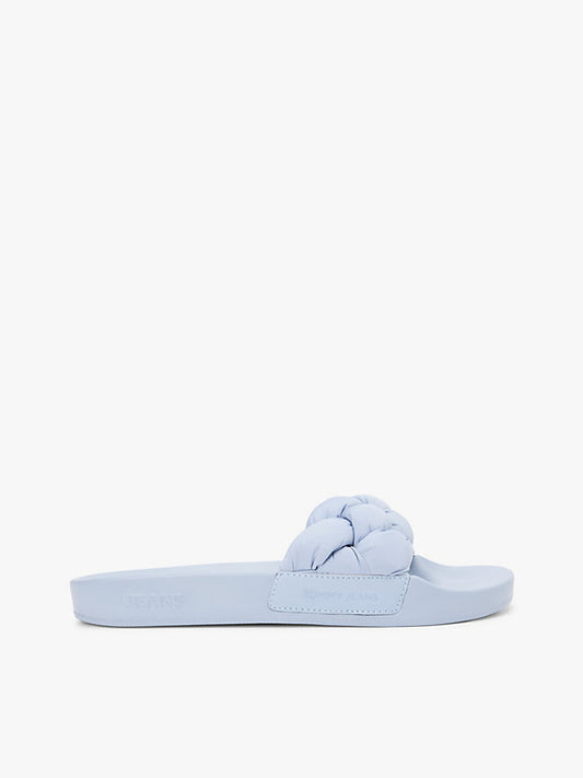 Embossed Braided Strap Slides