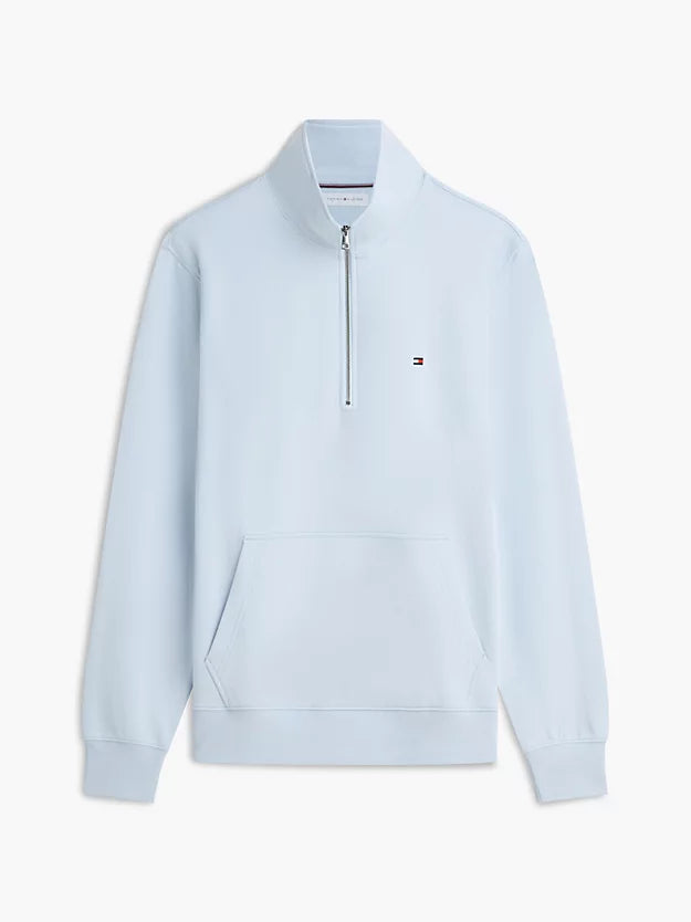 Flag Embroidery Terry Quarter-Zip Sweatshirt