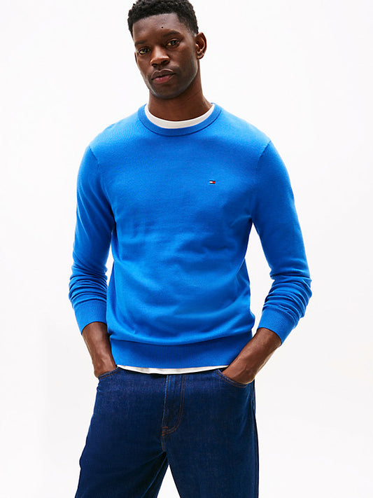 Flag Embroidery Crew Neck Jumper