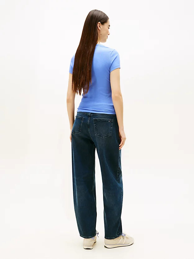 Logo Ribbed Slim T-Shirt
