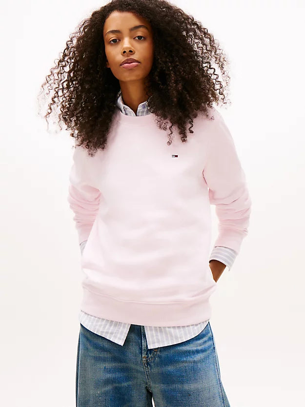 Flag Embroidery Brushed Fleece Sweatshirt