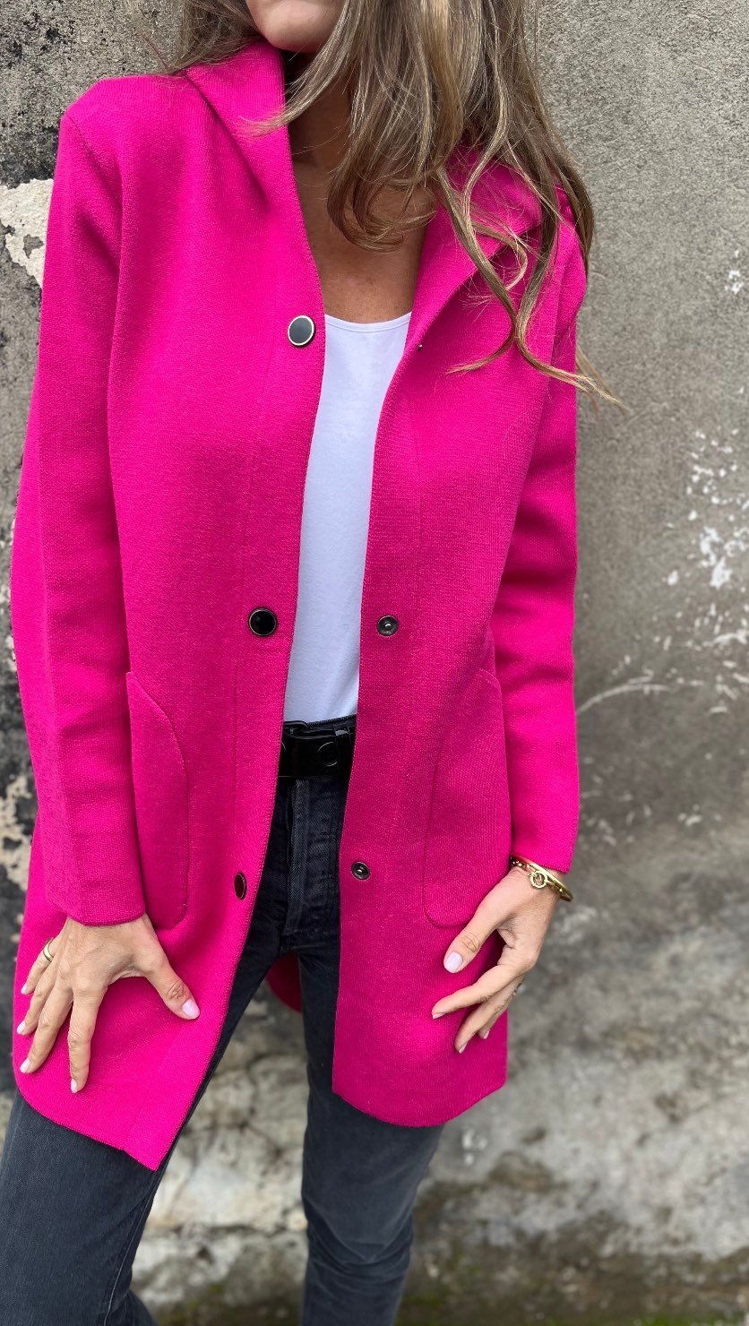 SOLDES EXCEPTIONNELLES 🔥 Veste décontractée femme à capuche, manches longues et boutonnage latéral
