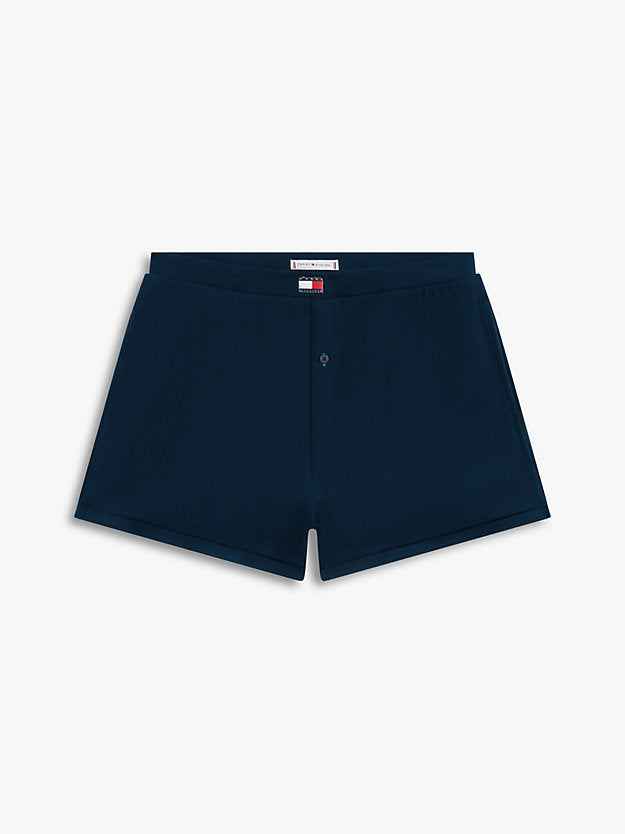 Heritage Logo Patch Ribbed Lounge Shorts