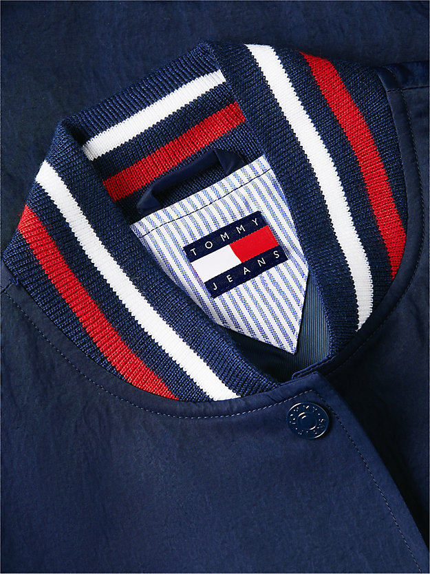 Crest Embroidery Varsity Jacket