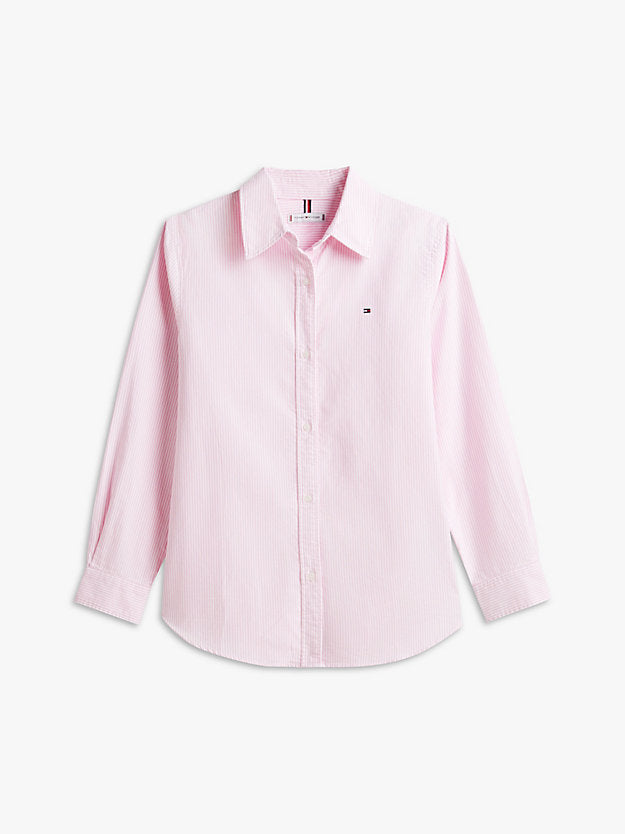 Relaxed Fit Flag Embroidery Oxford Shirt