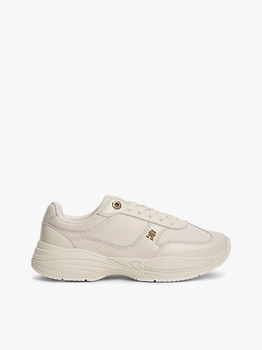 Monogram Mixed Texture Leather Trainers