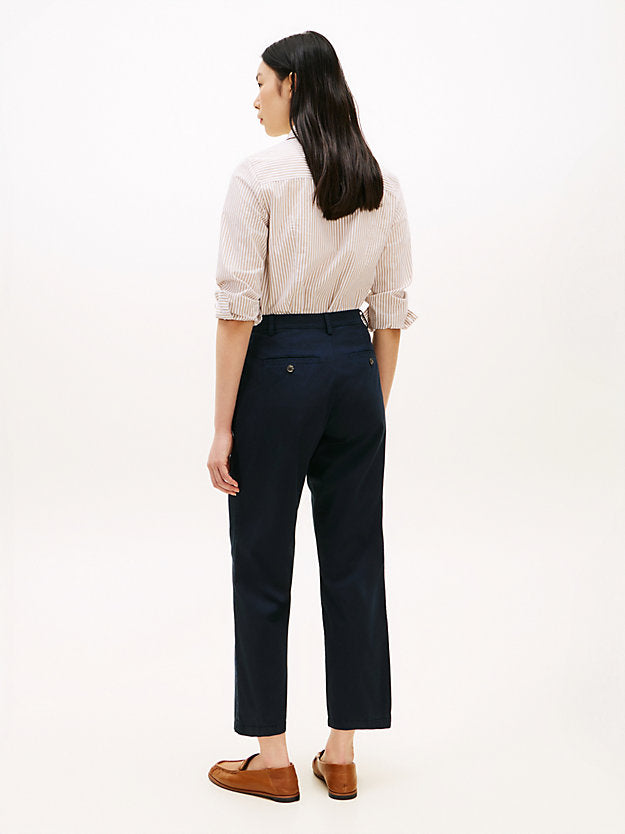 Washed Slim Straight Leg Chinos