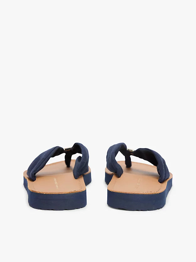 Monogram Plaque Hemp Flip-Flops
