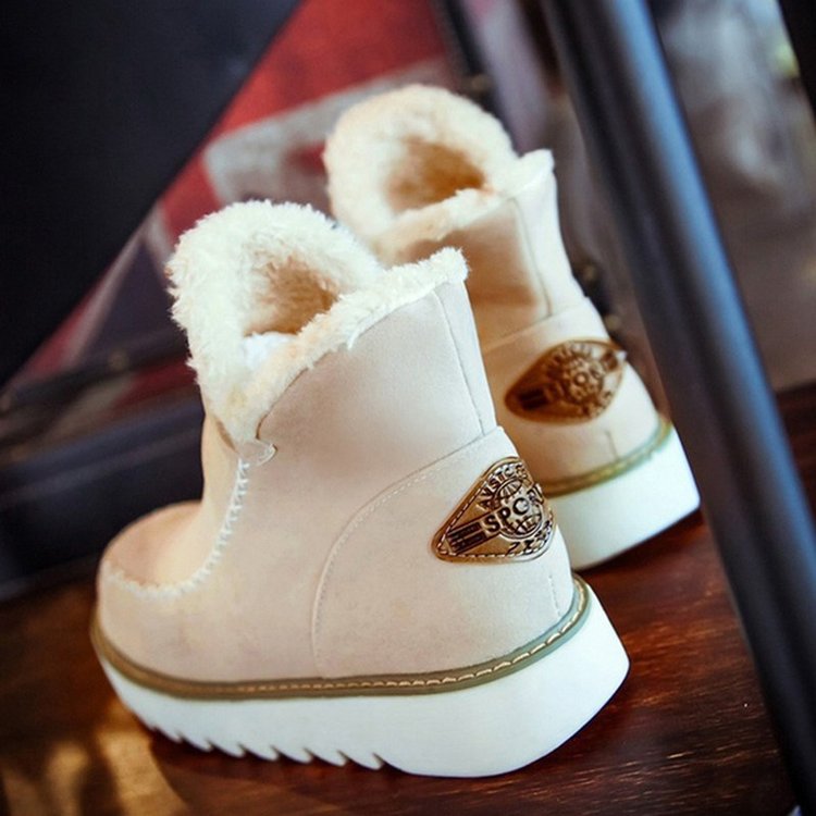 Klassische rutschfeste Knöchel-Schneestiefel für Damen