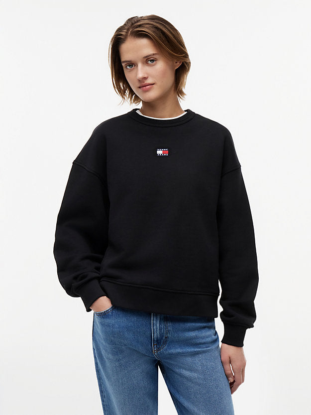 Badge Boxy Fleece Sweatshirt