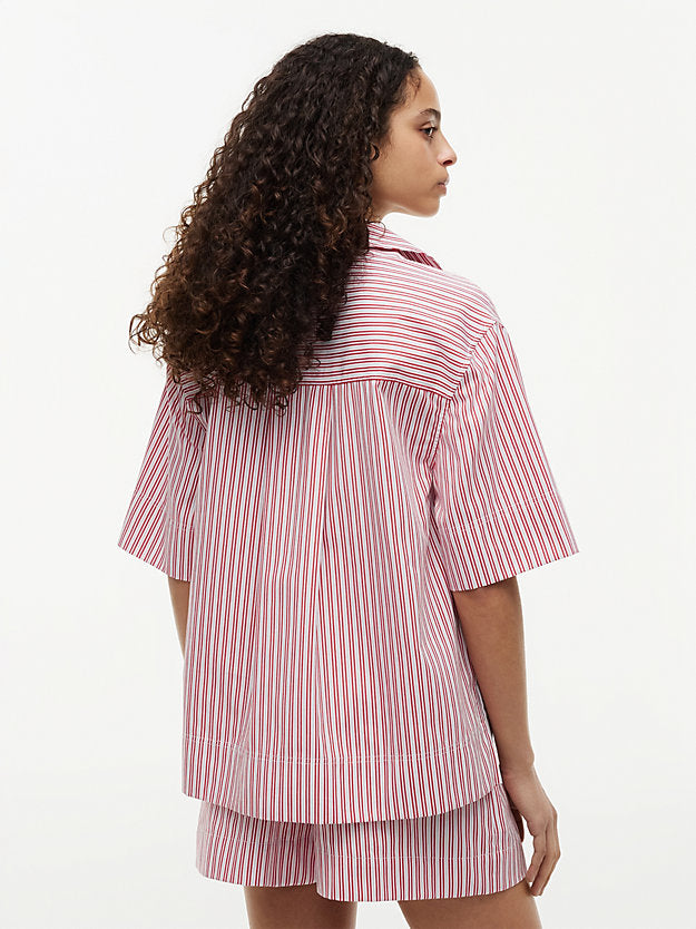 Relaxed Fit Poplin Short Sleeve Shirt